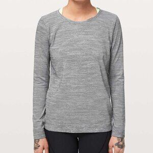 Lululemon Women's Swiftly Tech Long Sleeve (Breeze) *Relaxed Fit White / Black